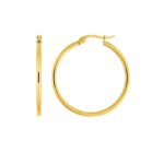 Boucles d’oreilles créoles Femme Acier inoxydable doré ROBBEZ MASSON