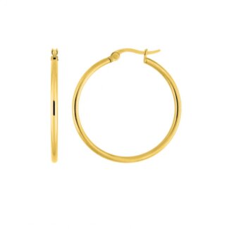 Boucles d’oreilles créoles Femme Acier inoxydable doré ROBBEZ MASSON