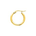 Boucles d’oreilles créoles Femme Acier inoxydable doré ROBBEZ MASSON