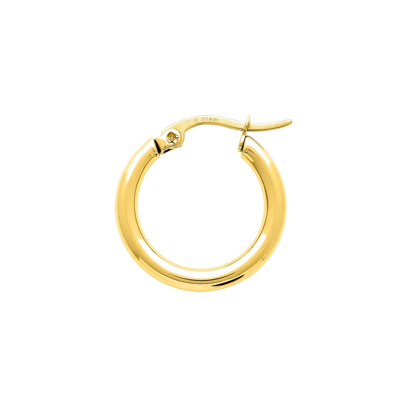 Boucles d’oreilles créoles Femme Acier inoxydable doré ROBBEZ MASSON
