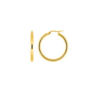 Boucles d’oreilles créoles Femme Acier inoxydable doré ROBBEZ MASSON