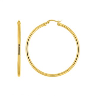 Boucles d’oreilles créoles Femme Acier inoxydable doré ROBBEZ MASSON