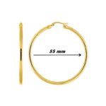 Boucles d’oreilles créoles Femme Acier inoxydable doré ROBBEZ MASSON, diamètre