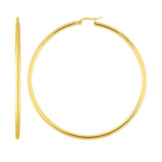 Boucles d’oreilles créoles Femme Acier inoxydable doré ROBBEZ MASSON