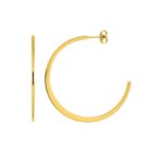 Boucles d’oreilles demi créoles Femme Acier inoxydable doré ROBBEZ MASSON