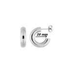 Boucles d’oreilles créoles Femme Acier inoxydable ROBBEZ MASSON-diamètre