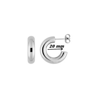 Boucles d’oreilles créoles Femme Acier inoxydable ROBBEZ MASSON-diamètre