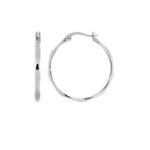 Boucles d’oreilles créoles ondulées Femme Acier inoxydable ROBBEZ MASSON