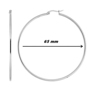 Boucles d’oreilles créoles Femme Acier inoxydable ROBBEZ MASSON, diamètre