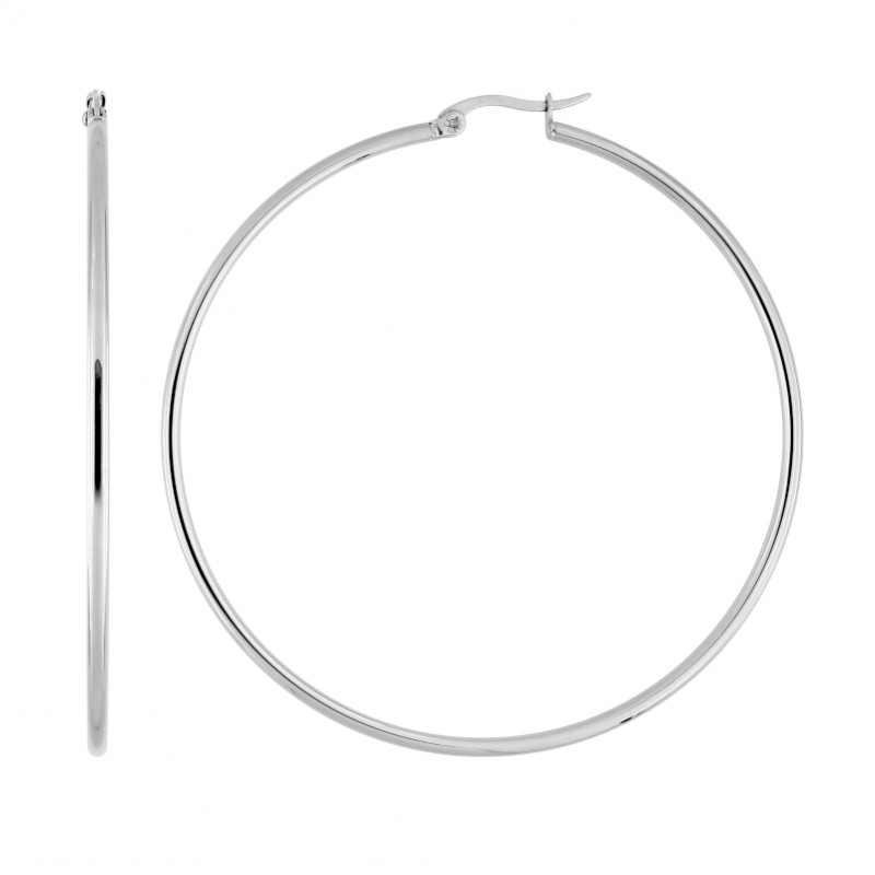 boucles-oreilles-creoles-femme-acier-inoxydable-robbez-masson-435228 Boucles d’oreilles créoles Femme Acier inoxydable ROBBEZ MASSON