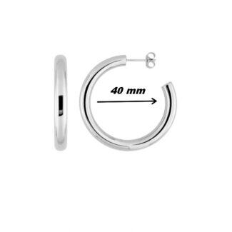 Boucles d’oreilles demi créoles Femme Acier inoxydable ROBBEZ MASSON, diamètre