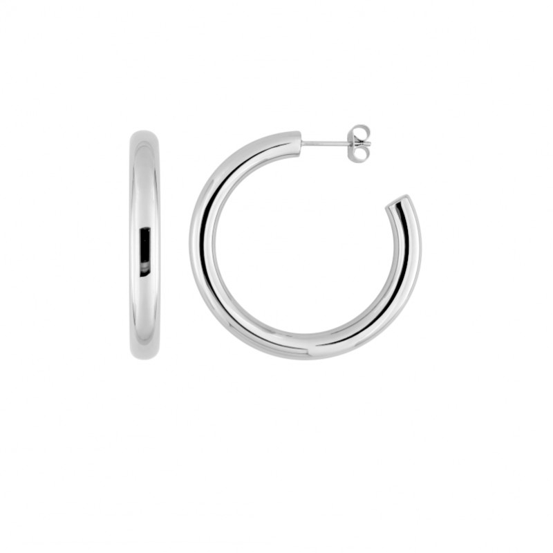Boucles d’oreilles demi créoles Femme Acier inoxydable ROBBEZ MASSON