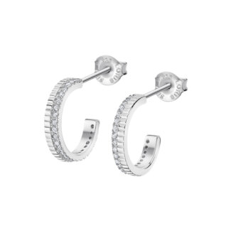 Boucles d’oreilles créoles Femme Argent 925/1000 et Oxydes de zirconium LOTUS LP3284-4/1