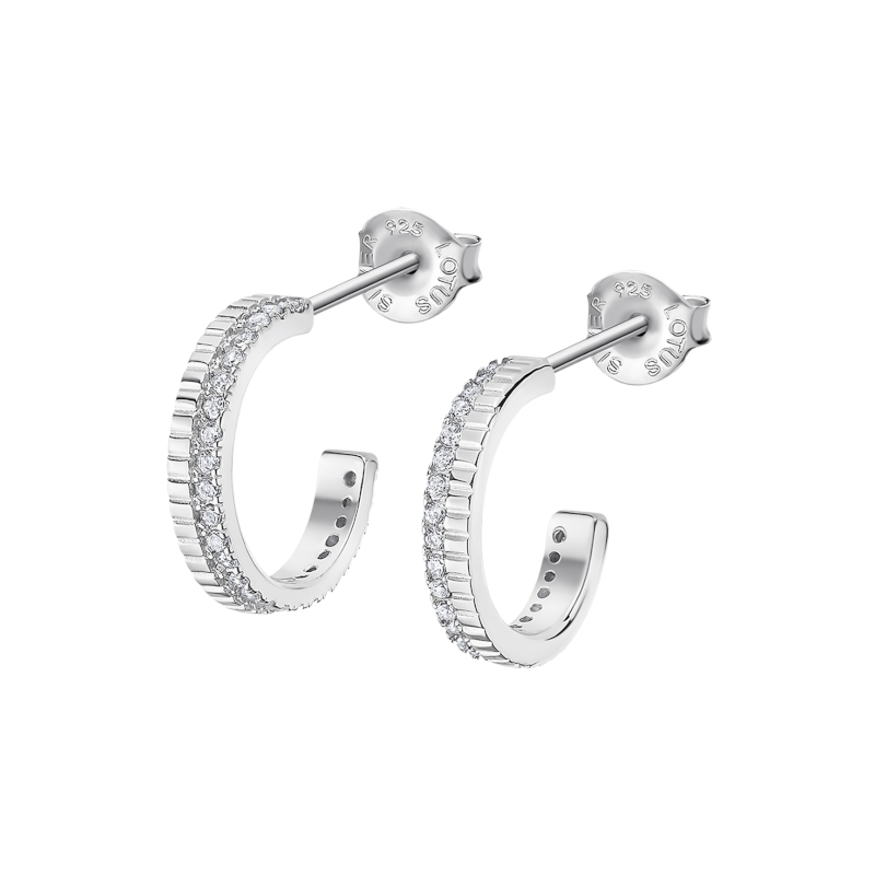 boucles-oreilles-créoles-femme-argent-925-et-oxydes-LOTUS-LP3284-4-1 Boucles d’oreilles créoles Femme Argent 925/1000 et Oxydes de zirconium LOTUS LP3284-4/1