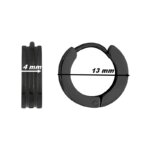 Boucles d’oreilles créoles Acier inoxydable ROBBEZ MASSON, dimensions