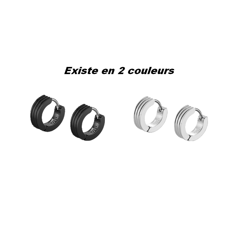 Boucles d’oreilles créoles Homme Acier inoxydable LOTUS LS2154-4/1, couleurs