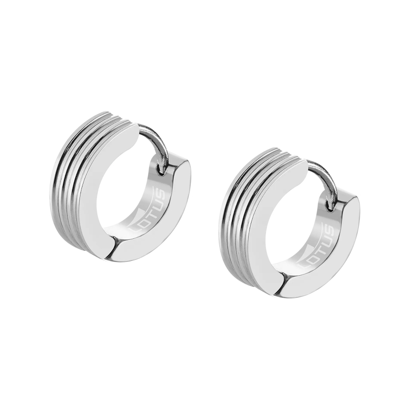Boucles d’oreilles créoles Homme Acier inoxydable LOTUS LS2154-4/1