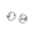 Boucles d’oreilles créoles Homme Acier inoxydable LOTUS LS2156-4/1, dimensions