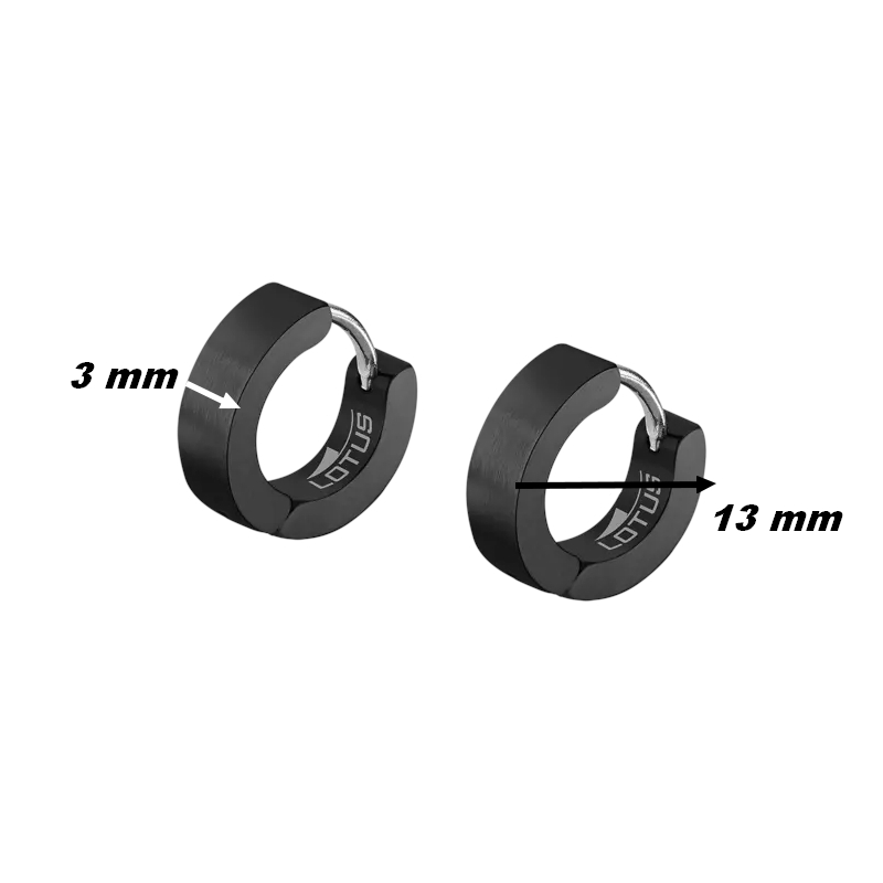 boucles-oreilles-creoles-homme-acier-inoxydable-noir-LOTUS-LS2160-4-1-dimensions Boucles d’oreilles créoles Homme Acier inoxydable noir LOTUS LS2160-4/5, dimensions
