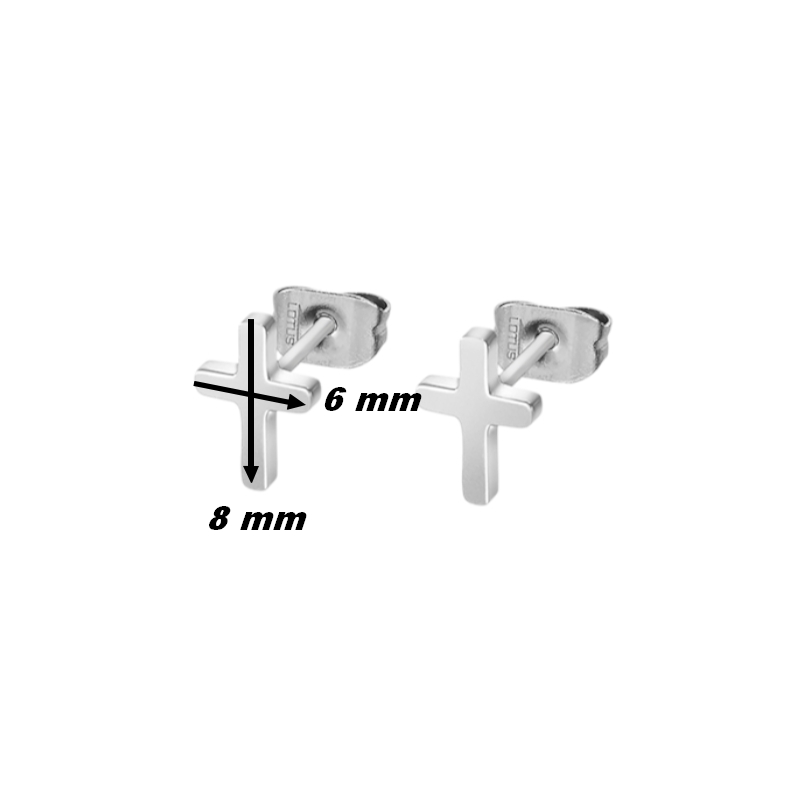 boucles-oreilles-croix-acier-inoxydable-LOTUS-LS2227-4-2-dimensions Boucles d’oreilles Croix Acier inoxydable LOTUS LS2227-4/2, dimensions