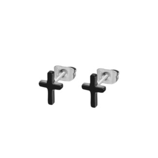 Boucles d’oreilles Croix Acier inoxydable noir LOTUS LS2227-4/1