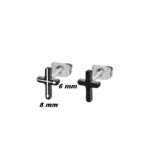 Boucles d’oreilles Croix Acier inoxydable noir LOTUS LS2227-4/1, dimensions