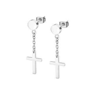 Boucles d’oreilles pendantes Croix Acier inoxydable LOTUS LS2175-4/1