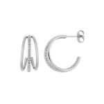 Boucles d’oreilles demi créole Femme Acier inoxydable ROBBEZ MASSON
