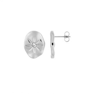 Boucles d’oreilles clous Femme Acier inoxydable et strass ROBBEZ MASSON