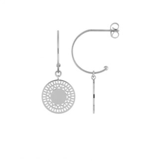 Boucles d’oreilles créoles pendantes Femme Acier inoxydable ROBBEZ MASSON