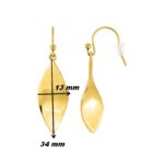 Boucles d’oreilles pendantes Femme Acier inoxydable ROBBEZ MASSON, dimensions