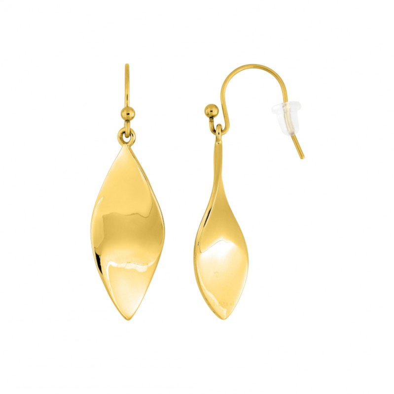 boucles-oreilles-femme-pendantes-acier-inoxydable-doré-robez-masson-435360 Boucles d’oreilles pendantes Femme Acier inoxydable doré ROBBEZ MASSON