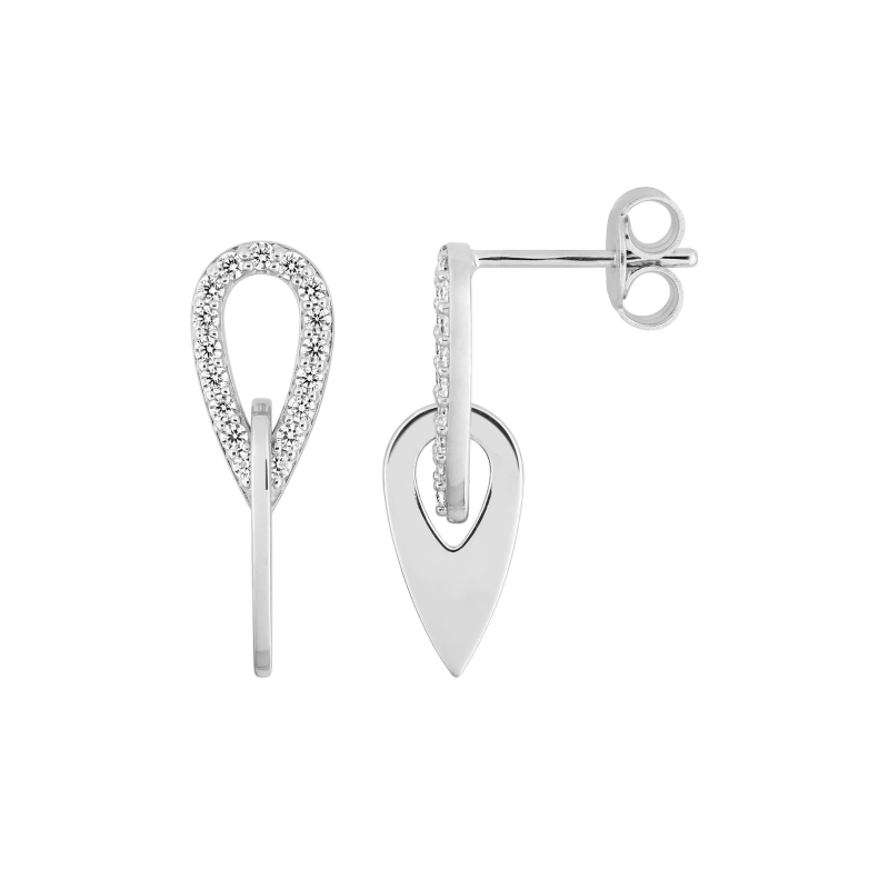 Boucles d’oreilles Femme pendantes Argent 925/1000 et Oxydes de zirconium ROBBEZ MASSON