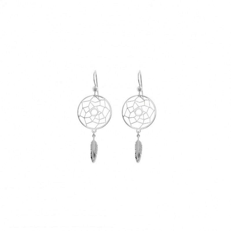 boucles-oreilles-femme-pendantes-attrape-reve-argent-rhodié-robbez-masson-305994 Boucles d’oreilles Femme pendantes Attrape rêve Argent 925/1000 ROBBEZ MASSON