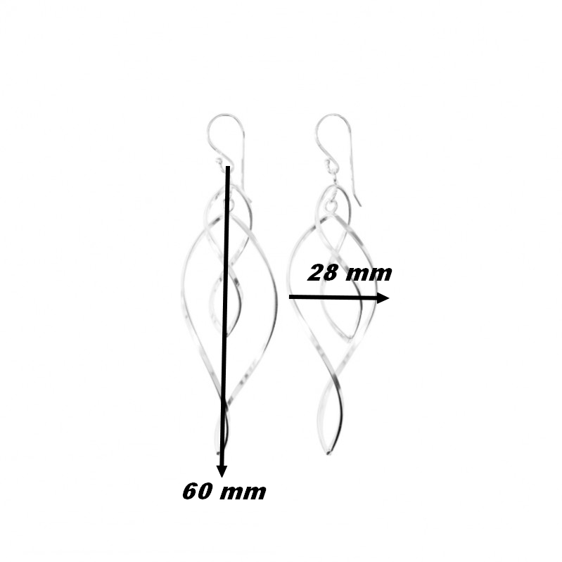 boucles-oreilles-femme-pendantes-torsadées-argent-rhodié-robbez-masson-335075-dimensions Boucles d’oreilles Femme pendantes torsadées Argent 925/1000 ROBBEZ MASSON, dimensions