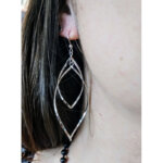 Boucles d’oreilles Femme pendantes torsadées Argent 925/1000 ROBBEZ MASSON portées