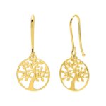 Boucles d’oreilles pendantes Femme Arbre de vie Or jaune 750/1000 ROBBEZ MASSON