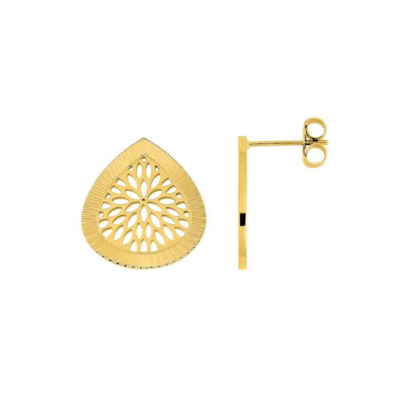 Boucles d’oreilles pendantes Femme Acier inoxydable doré ROBBEZ MASSON