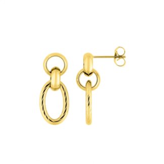 Boucles d’oreilles pendantes Femme Acier inoxydable doré ROBBEZ MASSON
