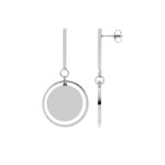 Boucles d’oreilles pendantes rond Femme Acier inoxydable ROBBEZ MASSON