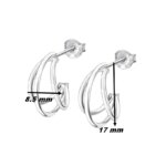 Boucles d’oreilles pendantes Femme Argent 925/1000 LOTUS LP3282-4/1, dimensions