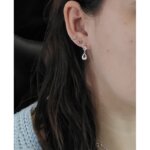Boucles d’oreilles pendantes Femme Argent 925/1000 et Oxydes de zirconium LOTUS LP2014-4/1 portées