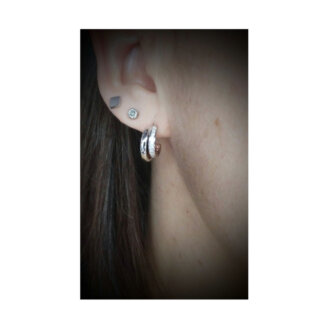 Boucles d’oreilles pendantes Femme Argent 925/1000 et Oxydes de zirconium LOTUS LP3285-4/1 portées