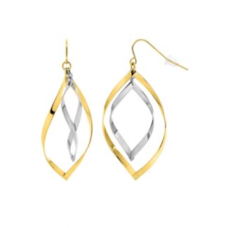 Boucles d’oreilles pendantes Femme Acier inoxydable doré ROBBEZ MASSON