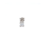 Boucles d’oreilles clous Femme Oxydes de zirconium ronds 4 mm et Argent 925/1000 ROBBEZ MASSON