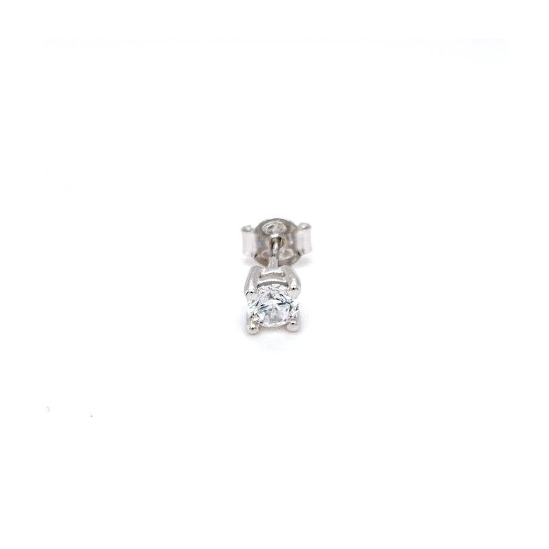 boules-oreilles-clous-femme-argent-rhodié-et-oxydes-robbez-masson-305676-1 Boucles d’oreilles clous Femme Oxydes de zirconium ronds 4 mm et Argent 925/1000 ROBBEZ MASSON