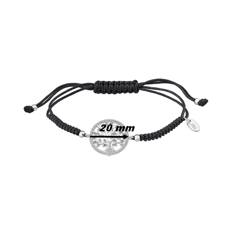 bracelet-arbre-de-vie-femme-ordon-argent-925-et-oxydes-LOTUS-LP1896-2-2-diamètre Bracelet cordon Femme Arbre de vie Argent 925/1000 et Oxydes de zirconium LOTUS LP1896-2/2, dimaètre