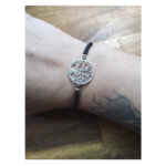 Bracelet cordon Femme Arbre de vie Argent 925/1000 et Oxydes de zirconium LOTUS LP1896-2/2 porté