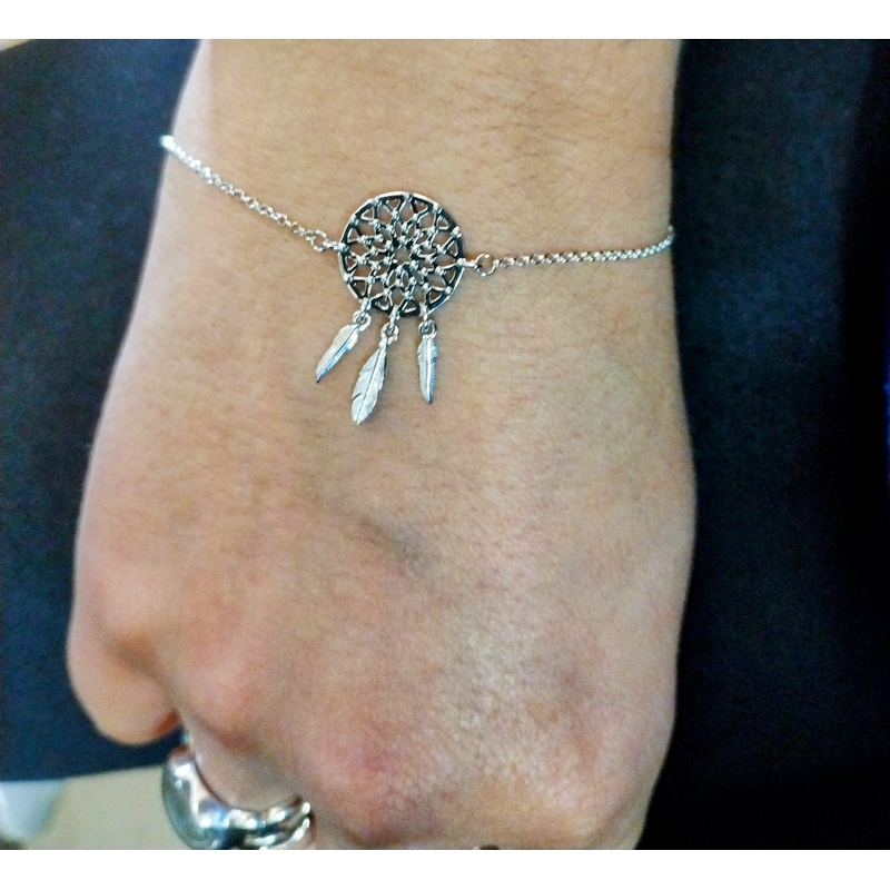 bracelet-attrape-reve-femme-argent-925-LOTUS-LP1997-2-1-porté Bracelet Femme Attrape rêve Argent 925/1000 LOTUS LP1997-2/1 porté
