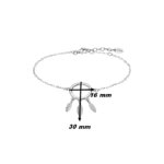 Bracelet Femme Attrape rêve Argent 925/1000 LOTUS LP1999-2/1, dimensions
